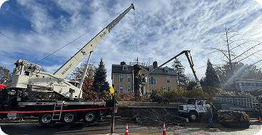 Crane-Assisted Tree Work